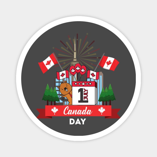 canada day Magnet by MeKong